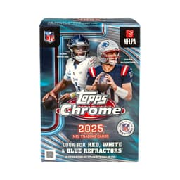 25 Topps Trading Cards Chrome Football Blaster Box